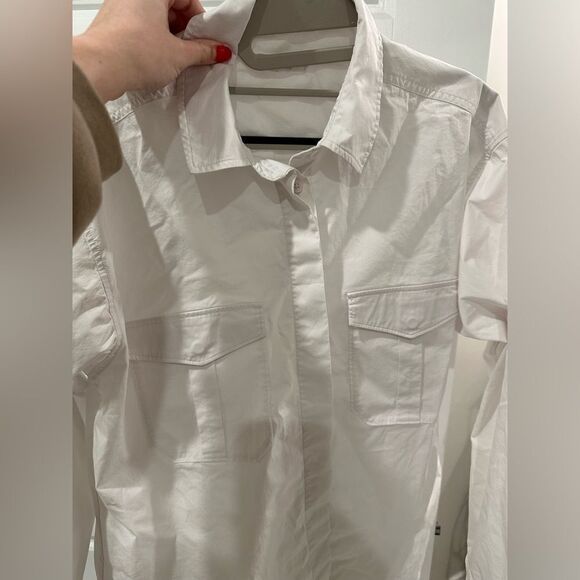 Good American NWT Relaxed Denim Shirt size small - Picture 9 of 10